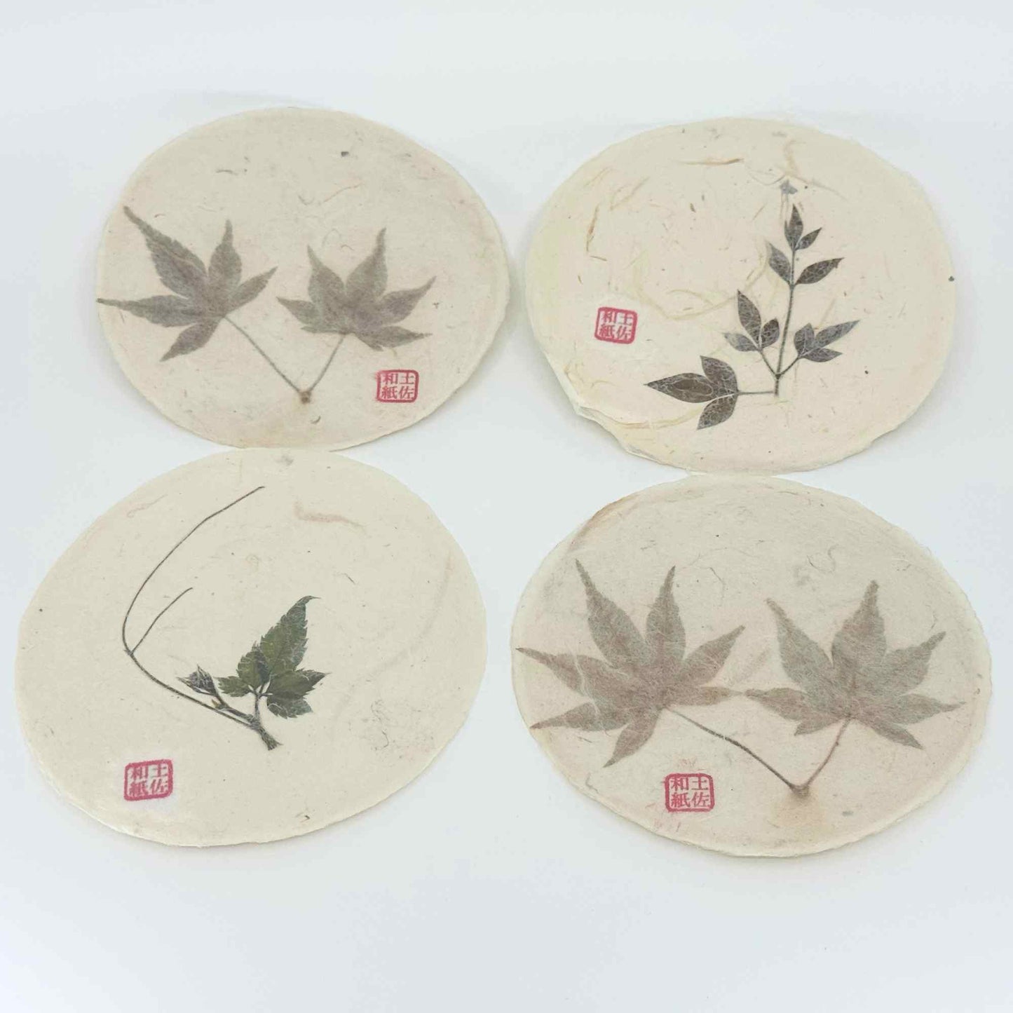 Handmade Tosa Washi Coaster Set (Set of 4) – Made in Japan