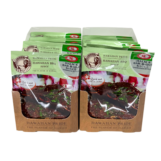 Two cases of Hawaiian Pride BBQ　Sauce, 12 packs per case