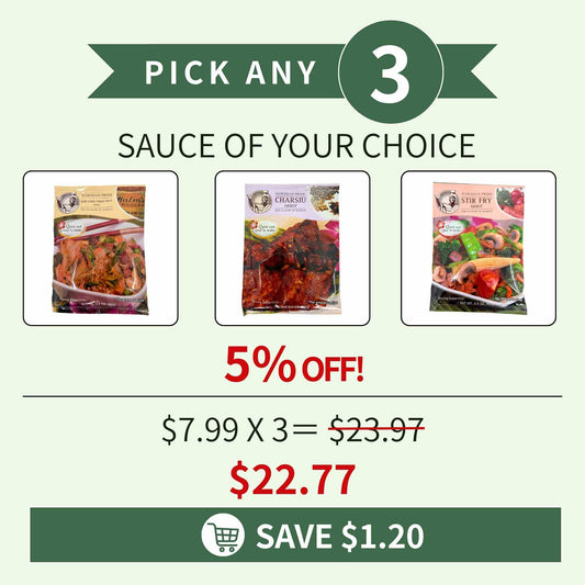 Build Your Own 3-Pack of Hawaiian Pride sauces with free shipping and 5% off