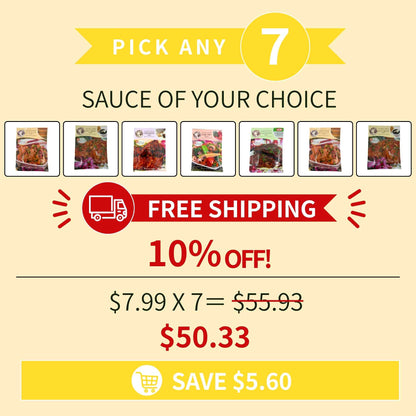 Build Your Own 7-Pack of Hawaiian Pride sauces with free shipping and 10% off