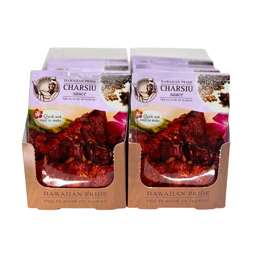 Two cases of Hawaiian Pride Char Siu Sauce, 12 packs per case
